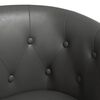 vidaXL Tub Chair Gray Faux Leather