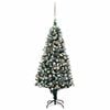 vidaXL Artificial Pre-lit Christmas Tree with Ball Set&Pine Cones 59.1"