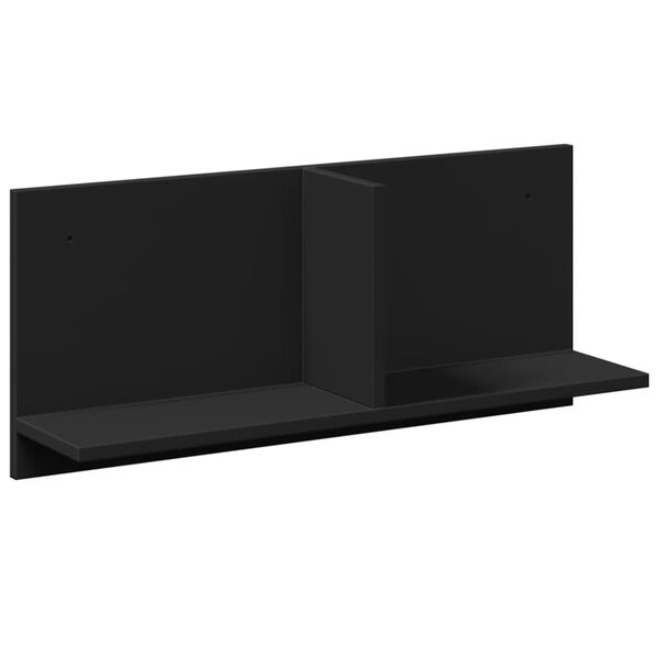 vidaXL Wall Cabinet Black Engineered wood Medium Wall Cabinet