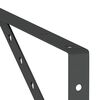 vidaXL Shelf Bracket Black Stainless Steel with Black Coating