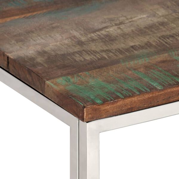 vidaXL Coffee Table Silver, Varied Wood Tones
