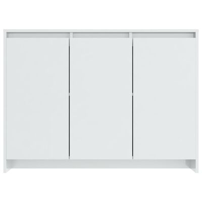 vidaXL Sideboard High Gloss White 40.2"x13"x29.5" Engineered Wood