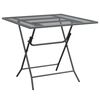 vidaXL Garden Table Anthracite Expanded metal mesh Large Durable