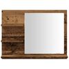 vidaXL Bathroom Mirror Cabinet Old wood Engineered wood, glass