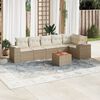 vidaXL Garden Sofa Set Beige