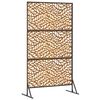vidaXL Privacy Screen Grey 39.37 x 19.69 x 70.87 in Steel