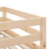 vidaXL Kids'Loft Bed Pink Solid pine wood Large Kids Loft Bed
