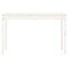 vidaXL Patio Table White 47.6x32.5x29.9" Solid Wood Pine