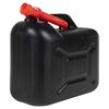 vidaXL Fuel Can with Flexible Spout 3 pcs Black 5.3 gal Plastic