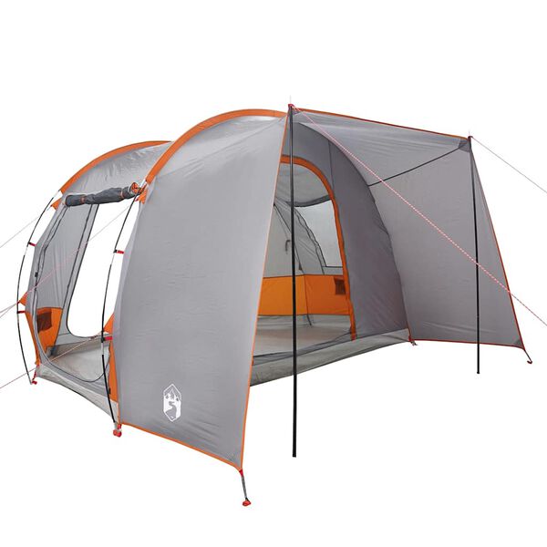 vidaXL Car Tent 2-Person Grey and Orange Waterproof