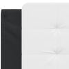 vidaXL Headboard Cushion Black and White Faux leather 39.4 in wide