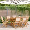 vidaXL Garden Chair Set of 6 Beige