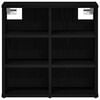 vidaXL Shoe Cabinet 2 pcs Black Oak 20.47 x 11.81 x 19.88 in