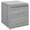 vidaXL Box Drawer Grey Sonoma Engineered Wood Box Drawer Square