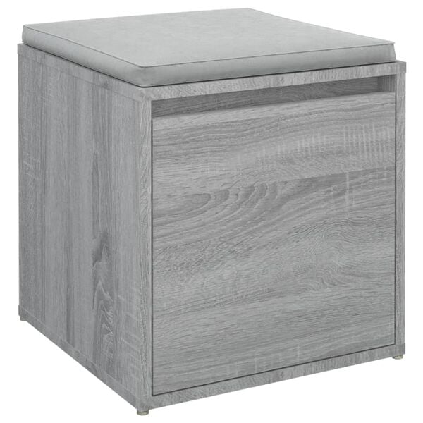 vidaXL Box Drawer Grey Sonoma Engineered Wood Box Drawer Square