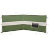 vidaXL Camping Windbreak Green 135.4x47.2" Waterproof