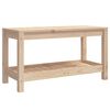 vidaXL Garden Bench Natural Pine Solid pine wood Compact Storage