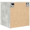 vidaXL Wall-mounted Bedside Cabinet Concrete grey Engineered wood Small