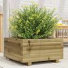 vidaXL Garden Planter Brown Treated pine Large Durable Garden Planter