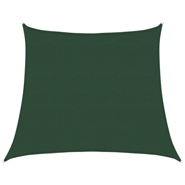 vidaXL Sunshade Sail 1.75 oz/ft&sup2; Dark Green 4/5x13.1' HDPE