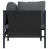 vidaXL Outdoor Furniture 2 pcs Anthracite 31.50 x 31.50 x 27.95 in