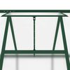 vidaXL Greenhouse Green and Transparent Aluminum, Polycarbonate Large