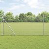 vidaXL Fence Post Silver 32.81 x 3.28 ft (0.75 x 0.75 in mesh) Steel