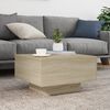 vidaXL Coffee Table Sonoma Oak Engineered Wood Small Durable