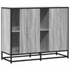 vidaXL Sideboard Grey Sonoma Engineered wood, metal Medium Sideboard