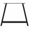 vidaXL Coffee Table Leg Black Powder-coated steel