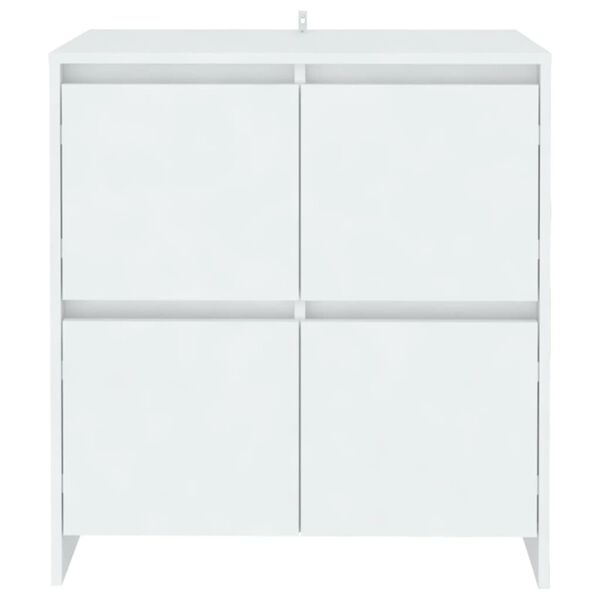 vidaXL Sideboard White 27.6"x16.1"x29.5" Engineered Wood