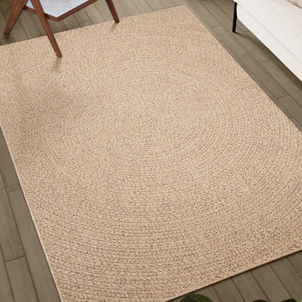 vidaXL Rug Beige Polypropylene Large UV-resistant materials Rug