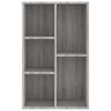 vidaXL Book Cabinet Grey Sonoma Engineered wood Medium Book Cabinet