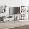 vidaXL TV Cabinet Grey Sonoma Engineered wood, Powder-coated steel Large