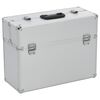 vidaXL Tool Case 18.5"x14.2"x7.9" Silver Aluminum