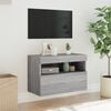 vidaXL TV Wall Cabinet Grey Sonoma Engineered Wood Medium