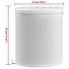 vidaXL Kitchen Built-in Dust Bin Plastic 2.1 gal