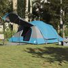vidaXL Family Tent Tunnel 8-Person Blue Waterproof