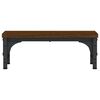 vidaXL Monitor Stand Brown Oak 14.6x9.1x5.5" Engineered Wood