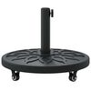 vidaXL Parasol Base Black &Oslash;38-48 mm Polyethylene, concrete, and iron