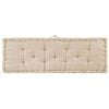 vidaXL Pallet Cushion Beige 100% Cotton Soft, Portable Decorative Inlays