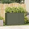 vidaXL Planter Olive green Cold-rolled steel Large Durable Planter