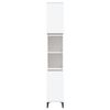 vidaXL Bathroom Cabinet White Engineered wood, Metal Tall
