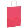 vidaXL Paper Bags 50 pcs with Handles Pink 21x11x28 cm