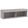 vidaXL 6 Piece TV Wall Units with LED Gray Sonoma Engineered Wood
