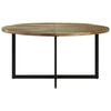 vidaXL Dining Table Multicolor Reclaimed wood, iron 59 in diameter