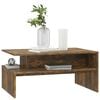 vidaXL Coffee Table Smoked Oak Engineered Wood 35.4 x 23.6 x 16.7 in