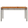 vidaXL Garden Table Grey and Brown