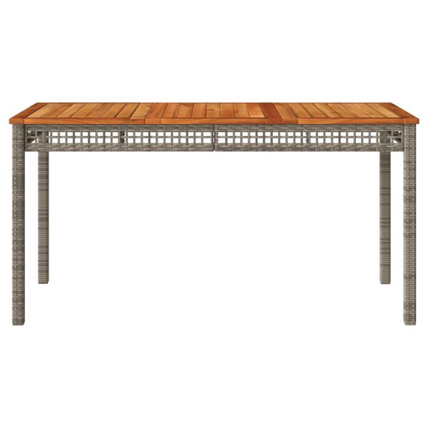vidaXL Garden Table Grey and Brown