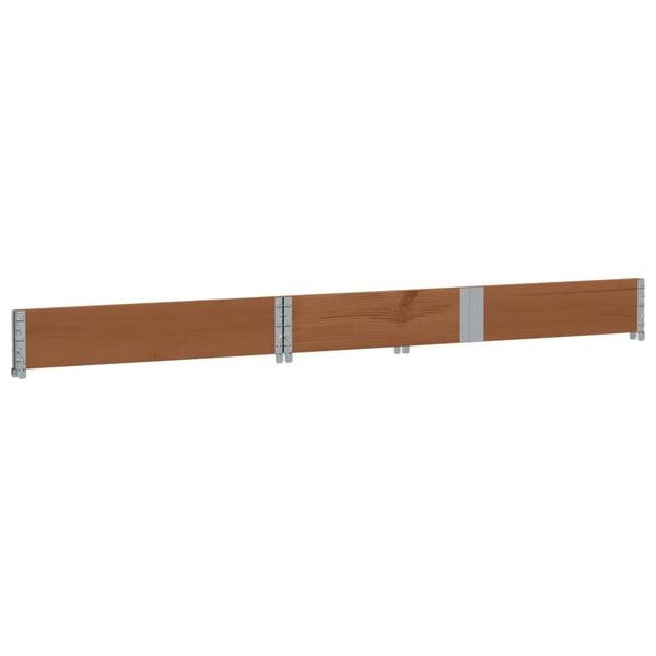 vidaXL Pallet Collar Brown 59.1x19.7" Solid Wood Pine